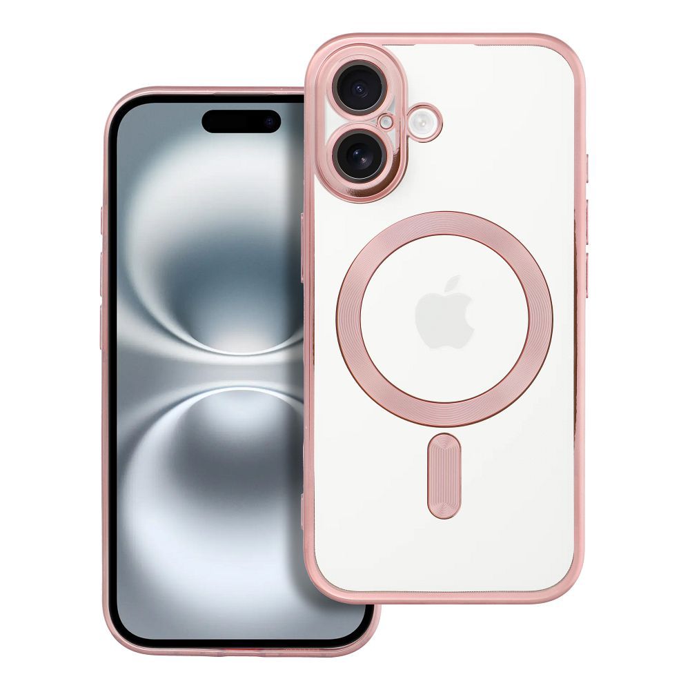 Husa Electro Mag pentru iPhone 16 Compatible cu Magsafe Auriu-rose