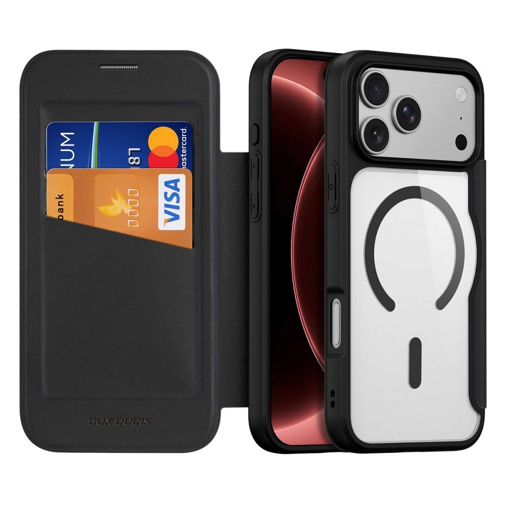 Husa DUX Ducis Skin X PRO Compatible cu Magsafe pentru iPhone 18 Pro Max / 17 Pro Max (Open Ring Version) Negru