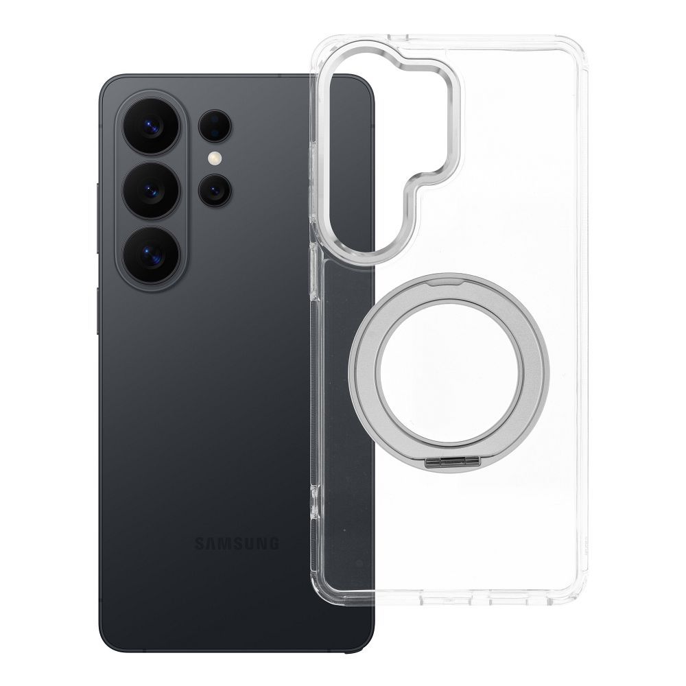 Husa pentru Samsung S26 Ultra Frame Circle Stand Compatible cu Magsafe Transparent