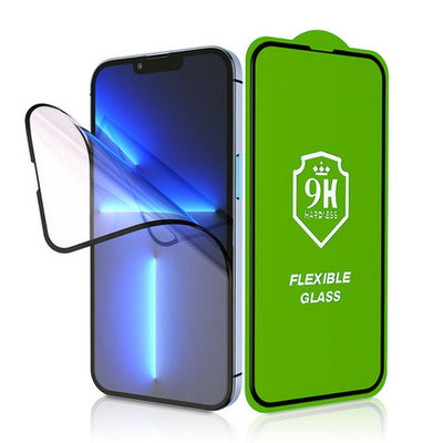 Folie Bestsuit 5D Full Glue sticla hibrida pentru Xiaomi 15T Pro Flexible Negru