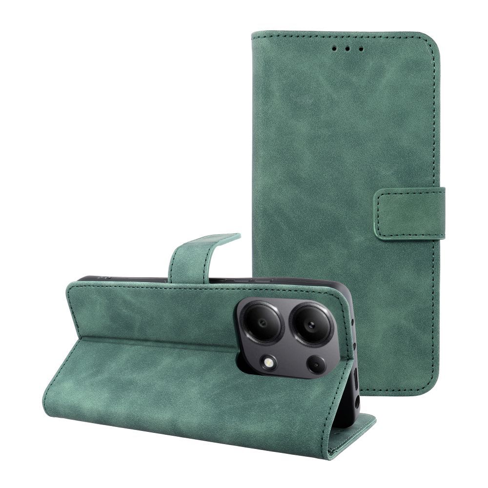 Husa Tender Book Flip pentru Xiaomi Redmi Note 13 PRO 4G / Poco M6 PRO 4G Verde
