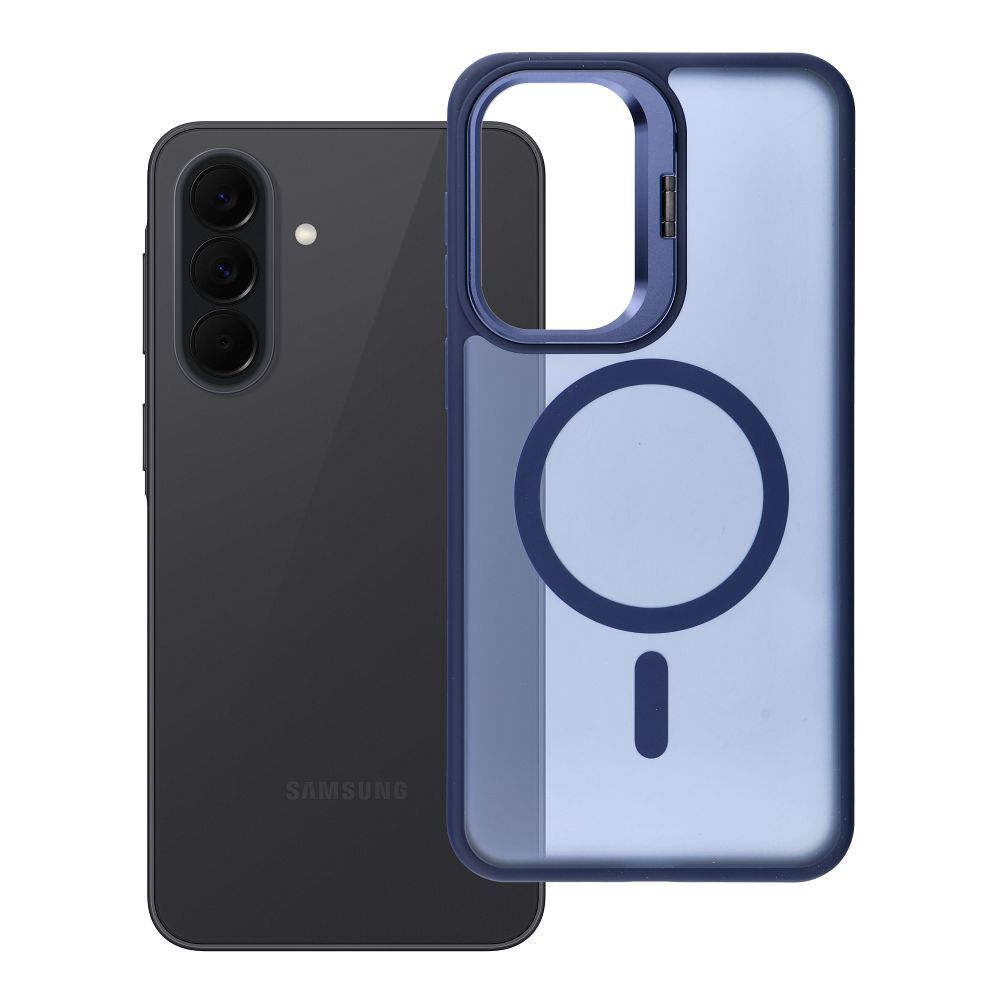 Husa Forcell pentru Samsung A37 F-protect Shadow Stand Premium Compatible cu Magsafe Bleumarin