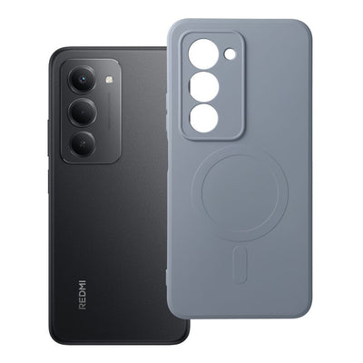 Husa Silicone Mag pentru Xiaomi Redmi 15 4G / 5G (171,1mm) Compatible cu Magsafe (Camera Protection) Albastru deschis