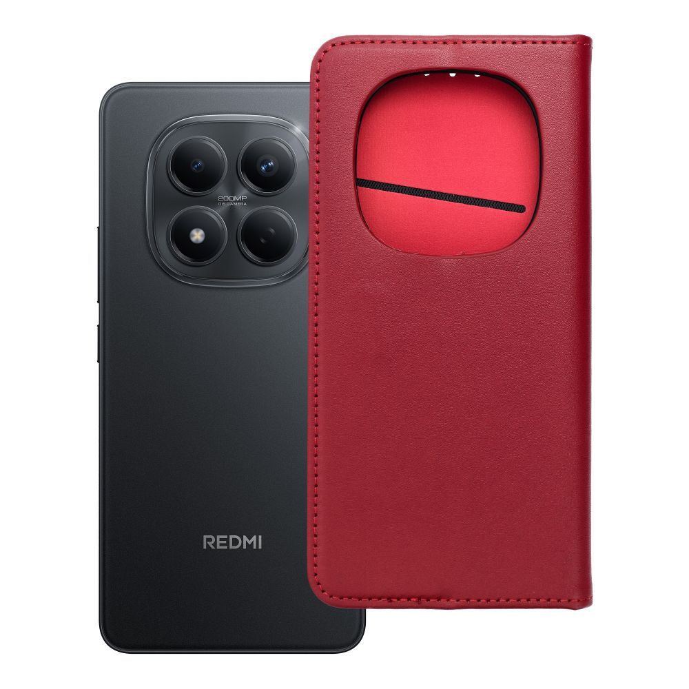 Husa Smart Pro Flip pentru Xiaomi Redmi Note 15 PRO 5G Book piele Burgundy