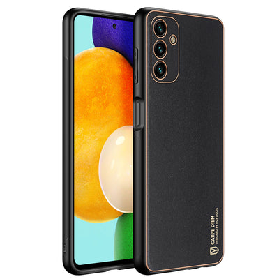 Husa Dux Ducis Yolo Elegant Cover Made Of Ecological Leather pentru Samsung Galaxy A13 5G Negru
