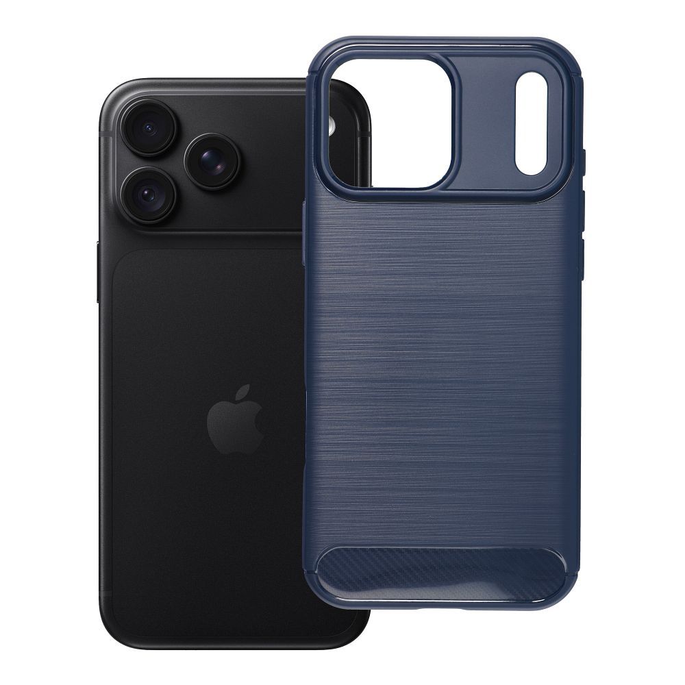 Husa pentru iPhone 18 Pro Max / 17 Pro Max Carbon 2.0 Bleumarin