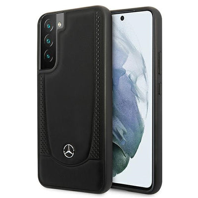 Husa Mercedes Leather Urban Line pentru Samsung Galaxy S22+ - Negru
