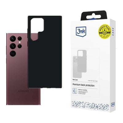 Husa 3mk Matt Sam S908 S22 Ultra Negru / Negru