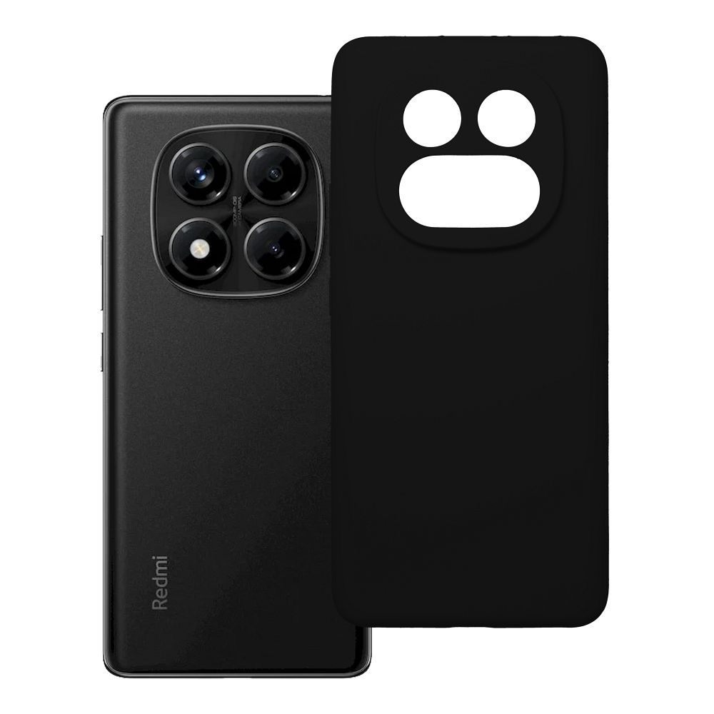 Husa pentru Xiaomi Redmi Note 14 PRO 4G Silicone 2mm (Camera Protection) Negru