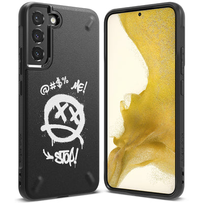 Husa Ringke Onyx Design Durable TPU Cover pentru Samsung Galaxy S22 + (S22 Plus) Negru (Graffiti)