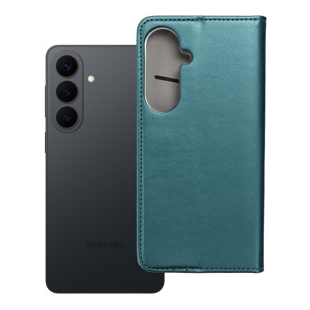 Husa Flip pentru Samsung S26 Plus Smart Magneto Verde inchis