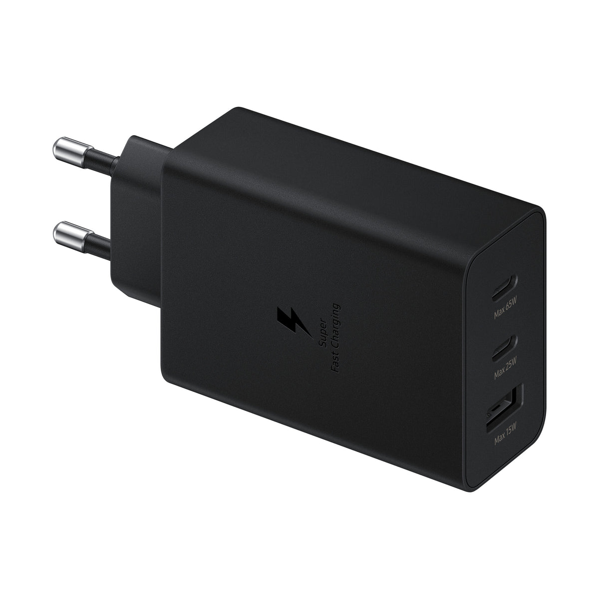 Incarcator Ep-t6530nbe Samsung Trio (2xUSB-C,1xUSB-A) 65W Travel Negru