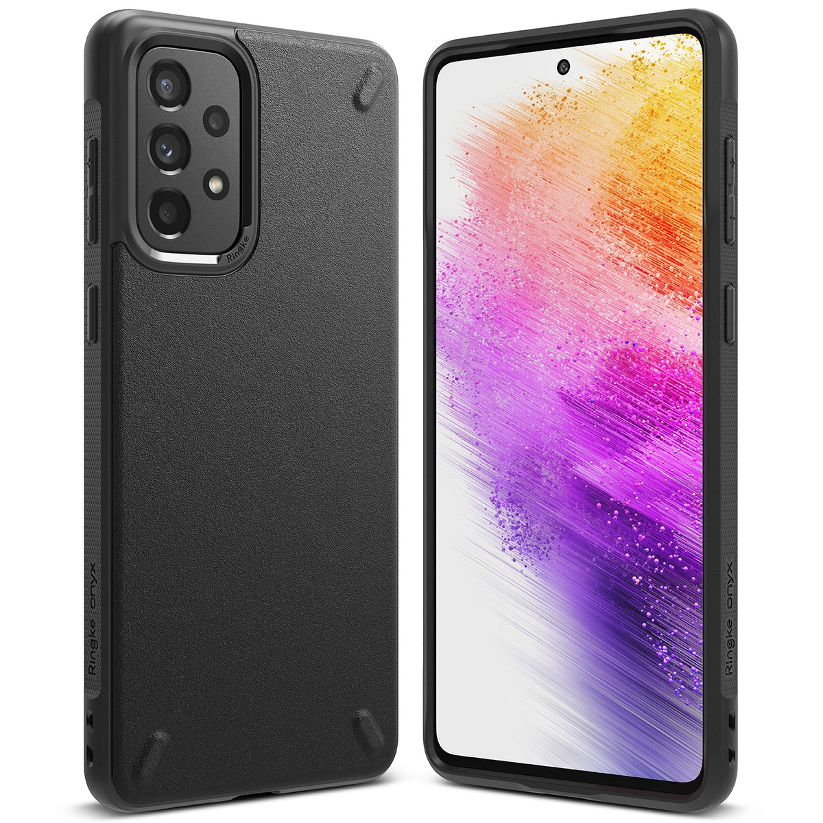 Husa Ringke Onyx Durable TPU Cover pentru Samsung Galaxy A73 Negru