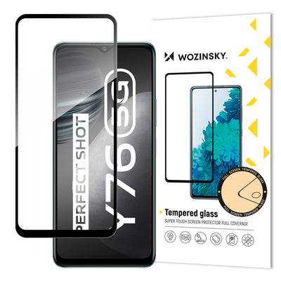 Folie Wozinsky sticla Full Glue Super Tough protectie Full Coveraged cu Frame Husa Friendly pentru Vivo Y76 5G / Y76s / 