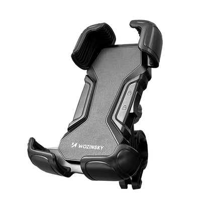 Suport Wozinsky Strong Phone pentru Bicycle, Motorcycle, Scooter Handlebars, Negru (Wbhbk6)
