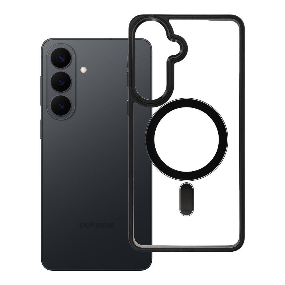 Husa Color Edge Mag pentru Samsung S26 Plus Compatible cu Magsafe Negru
