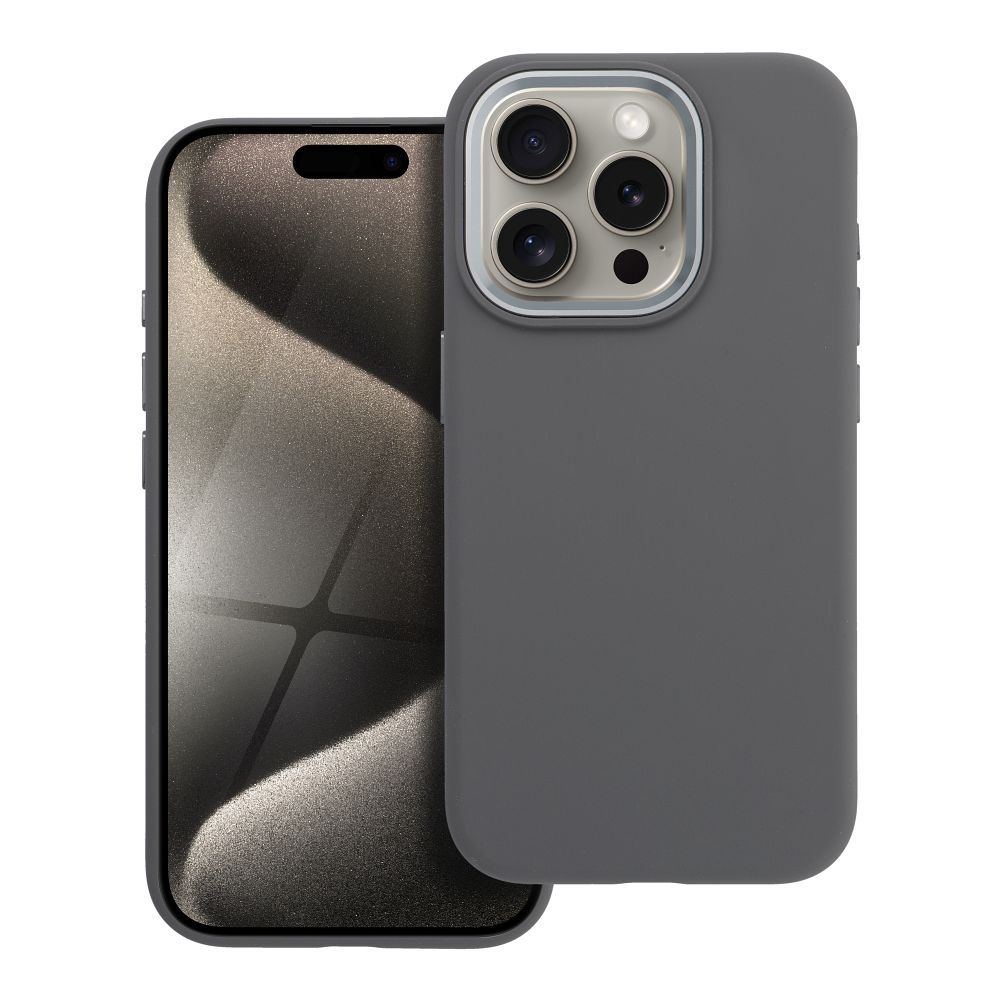 Husa Forcell pentru iPhone 15 PRO F-protect Frame Premium Compatible cu Magsafe Gri