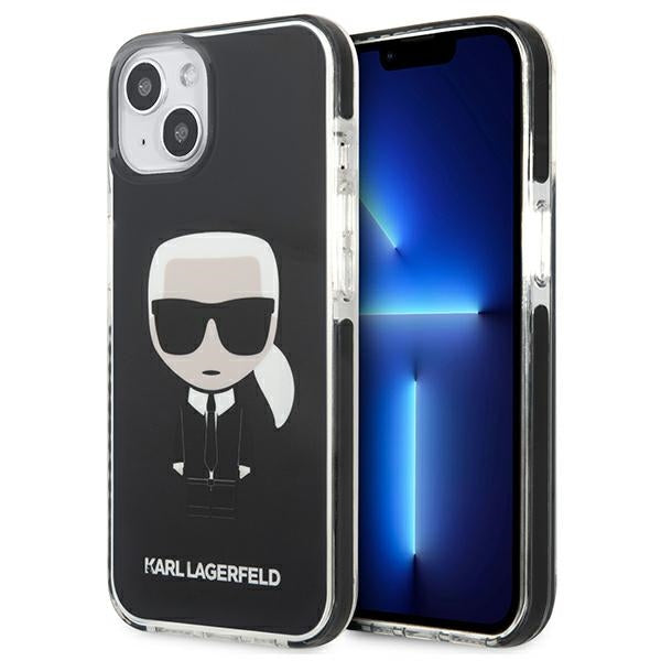 Husa Karl Lagerfeld Iconik Karl pentru iPhone 13 Mini - Negru