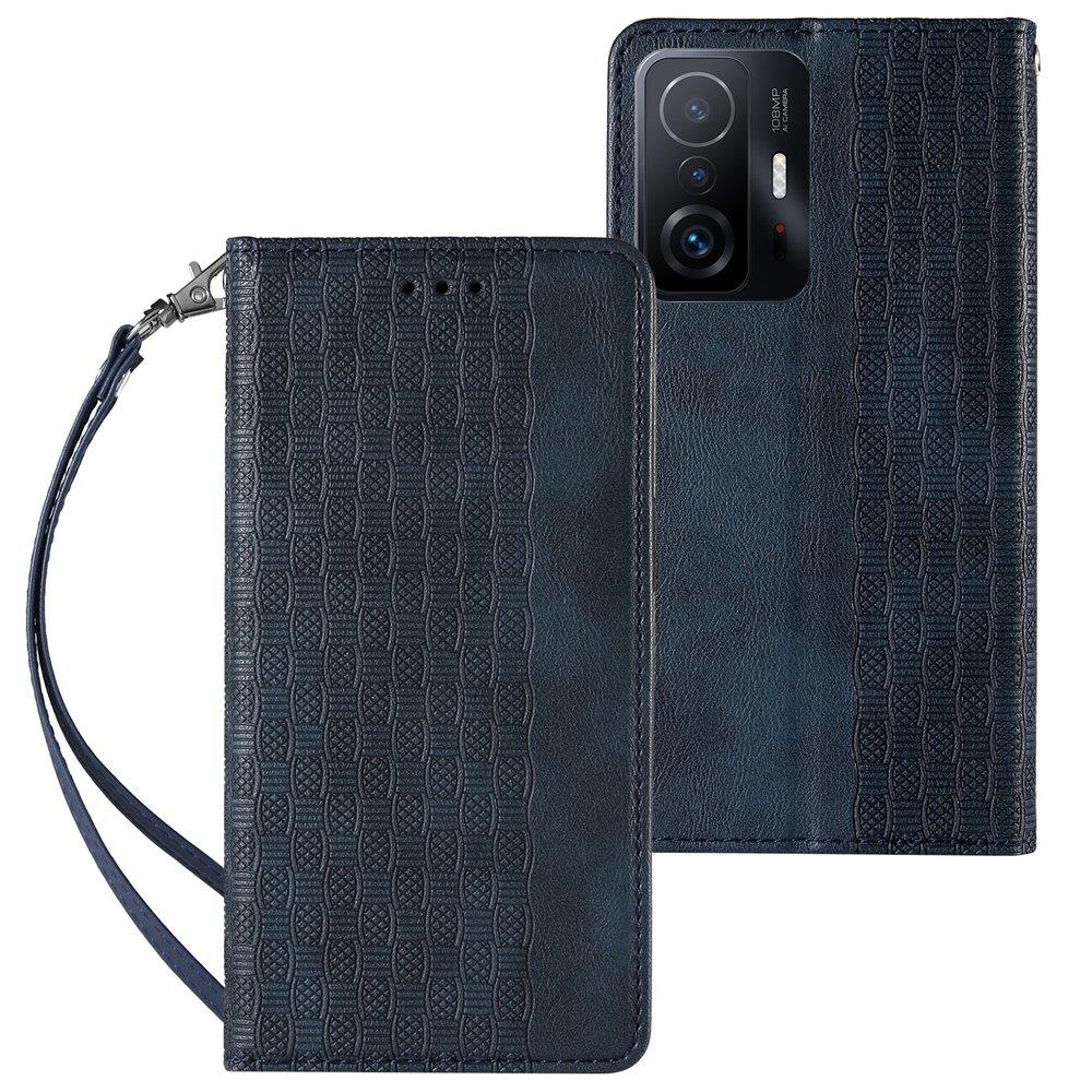 Husa Magnet Curea pentru Samsung Galaxy A13 5G Pouch Wallet + Mini Lanyard Pendant Albastru