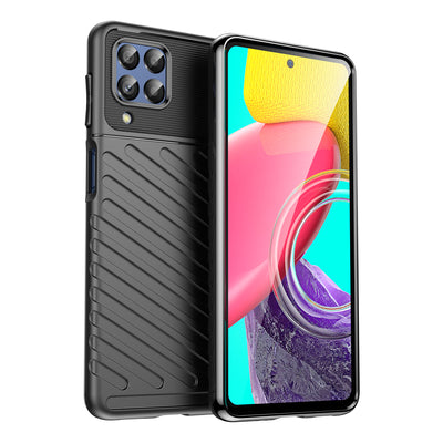 Husa Thunder Flexible Armored Cover pentru Samsung Galaxy M53 5G Negru