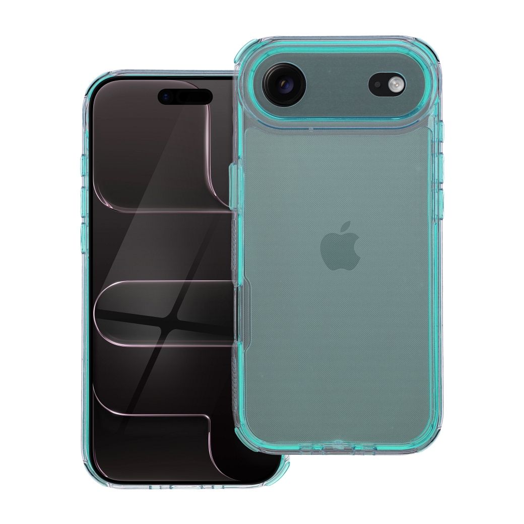 Husa Matrix Transparent pentru iPhone 17 AIR Mint