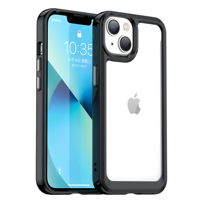 Husa Outer Space iPhone 14 Plus Hard Cover cu A Gel Frame Negru