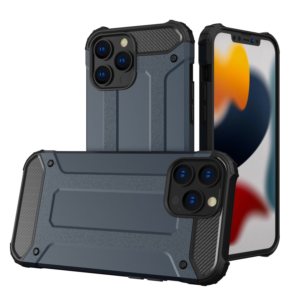 Husa Hybrid Armor pentru iPhone 14 Pro Armored Hybrid Cover Albastru