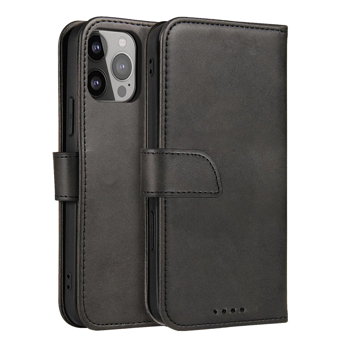 Husa Magnet An Elegant Cover cu A Flap And Stand Function iPhone 14 Max Negru