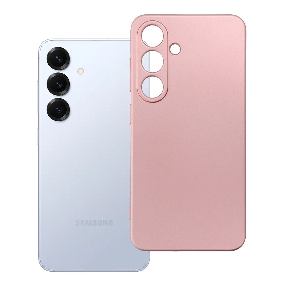 Husa Metallic pentru Samsung S25 Roz