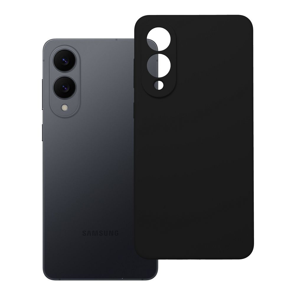 Husa pentru Samsung S25 Edge Silicone 2mm (Camera Protection) Negru