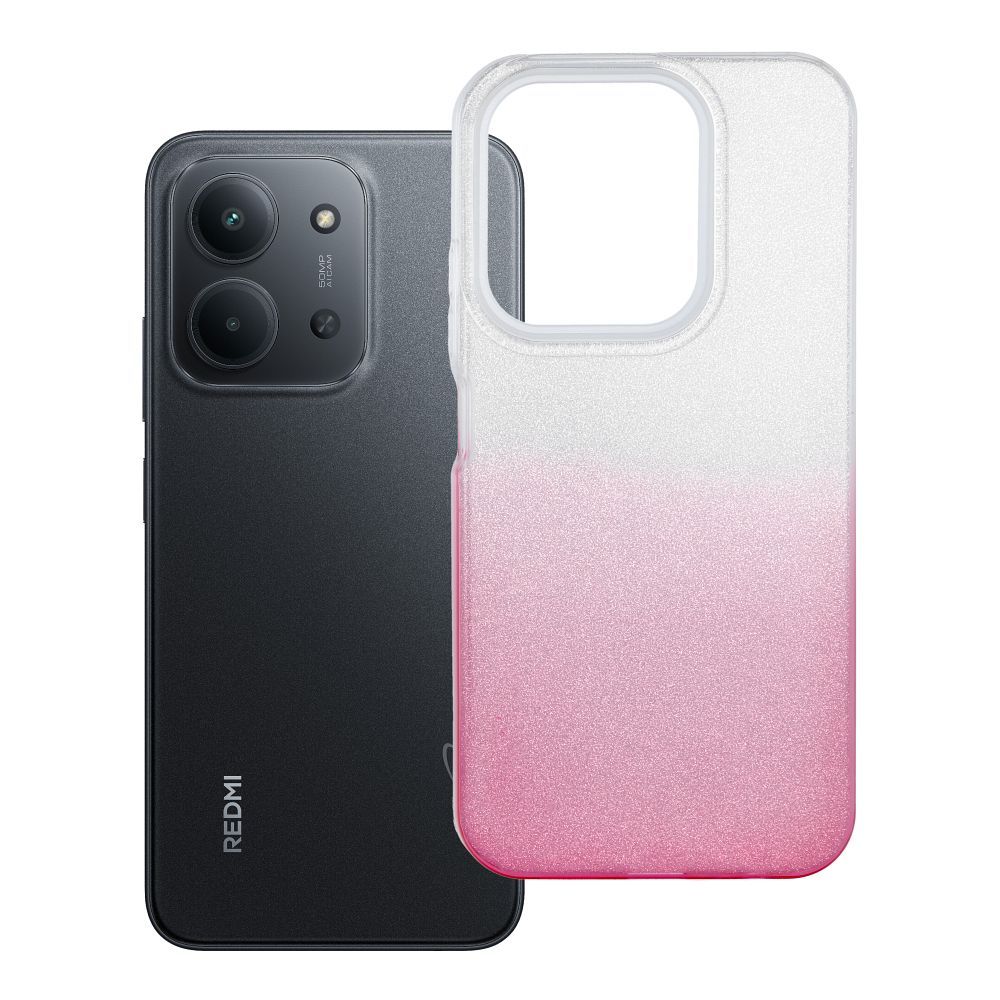 Husa Shining pentru Xiaomi Redmi 15C (173,16 X 81,07 X 8,2) Transparent Roz