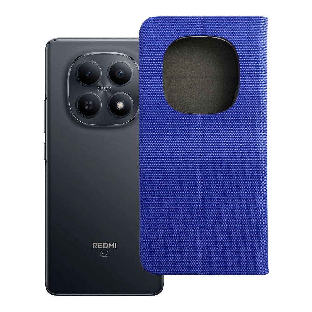 Husa Sensitive Book Flip pentru Xiaomi Redmi Note 15 PRO 5G Albastru
