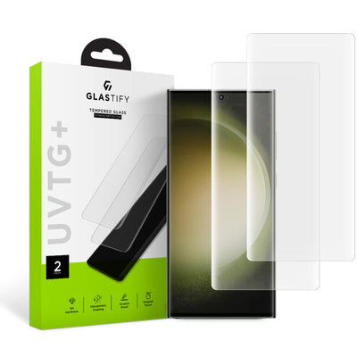 Folie sticla Glastify Uvtg+ 2-pack Galaxy S23 Ultra Transparent