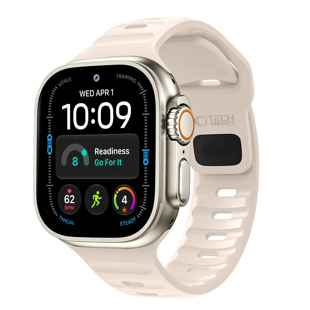 Husa Tech-protect Silicone Line Apple Watch 8 / 9 / 10 / 11 / 12 / SE / Ultra (44 / 45 / 46 / 49 Mm) Stone