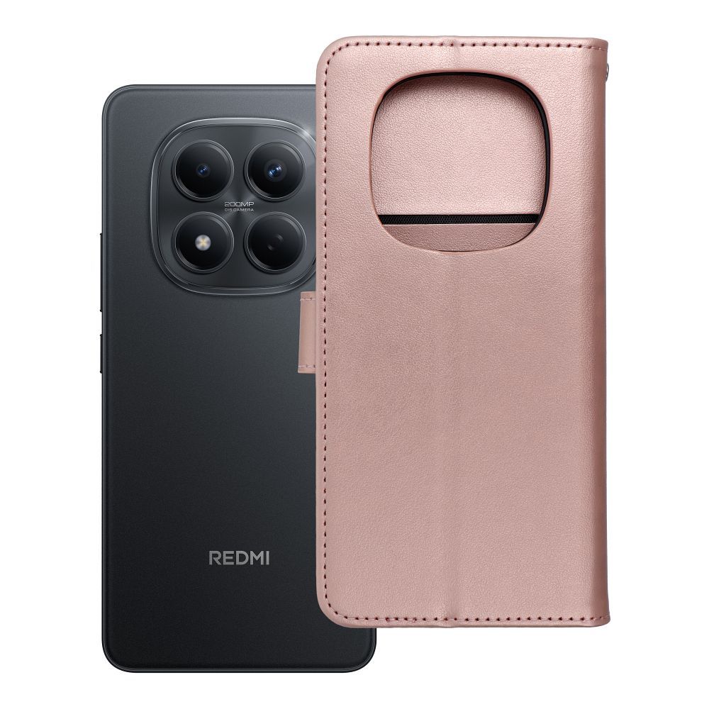 Husa Mezzo Book Flip pentru Xiaomi Redmi Note 14 PRO 4G Dreamcatcher Roz auriu