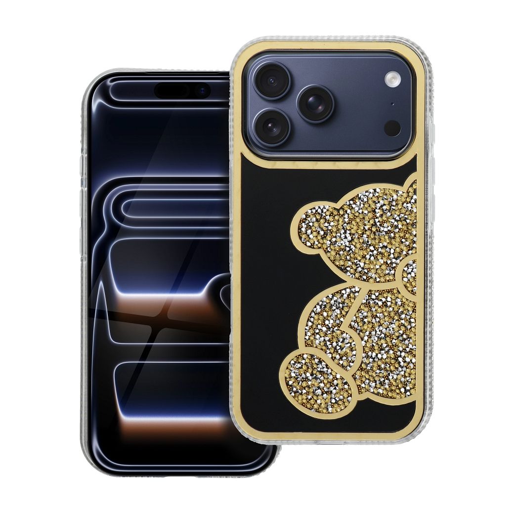 Husa Teddy Bear pentru iPhone 17 Pro / 18 Pro (Low Camera Edge) Auriu