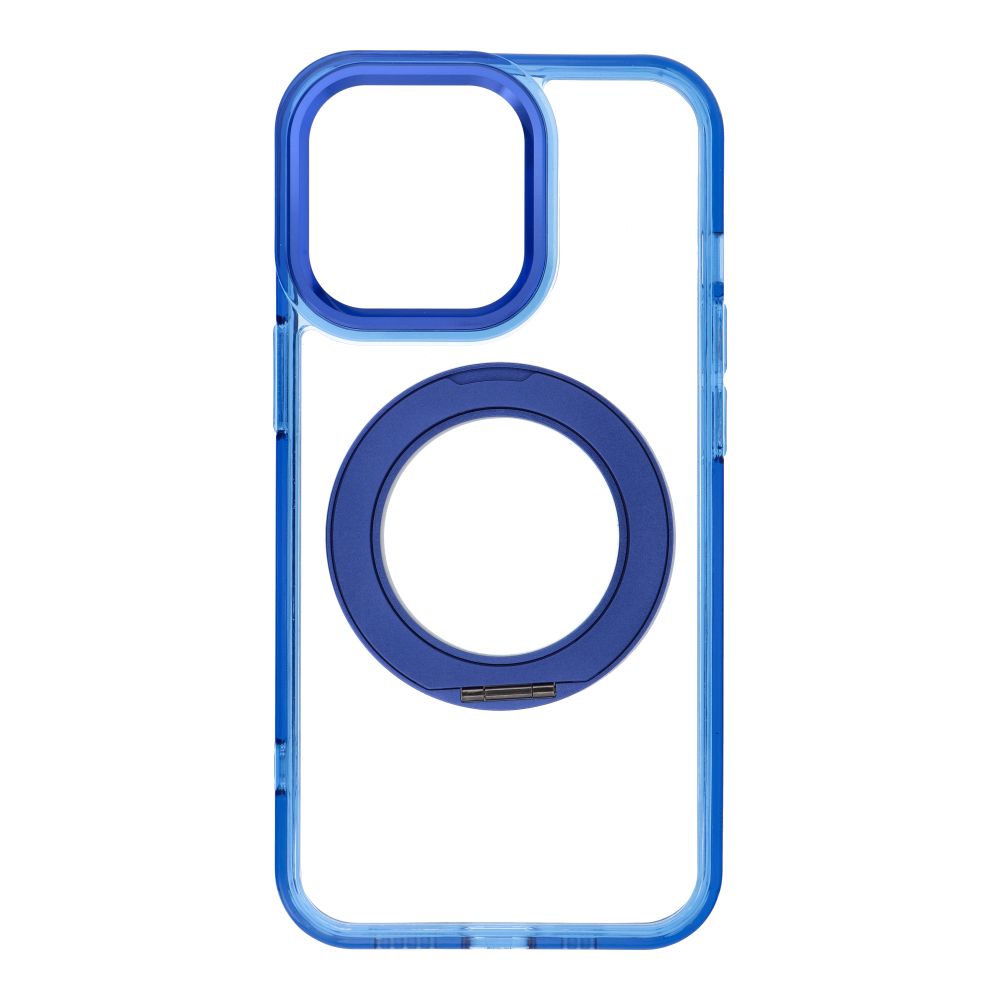 Husa pentru iPhone 13 PRO Frame Circle Stand Compatible cu Magsafe Bleumarin