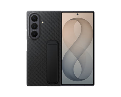 Husa Ef-xf976sbe Samsung Carbon Standing pentru Galaxy Z Fold 8 Ultra Negru (Damaged Package)