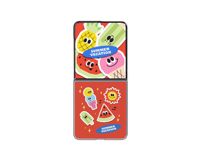 Husa Gp-fff776cud Samsung Flipsuit Summer Vacation pentru Galaxy Z Flip 8