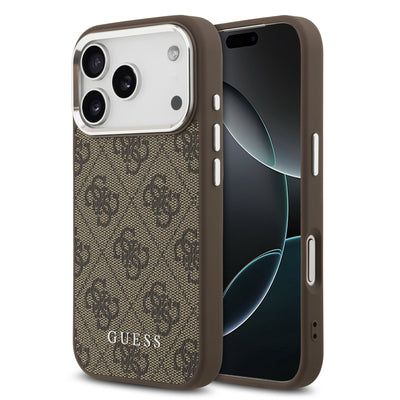 Husa Guess 4G Magsafe pentru iPhone 17 Pro Maro