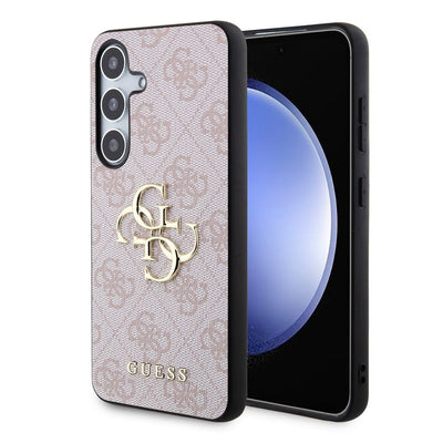 Husa Guess PU 4G Metal Logo pentru Samsung Galaxy S24 Roz