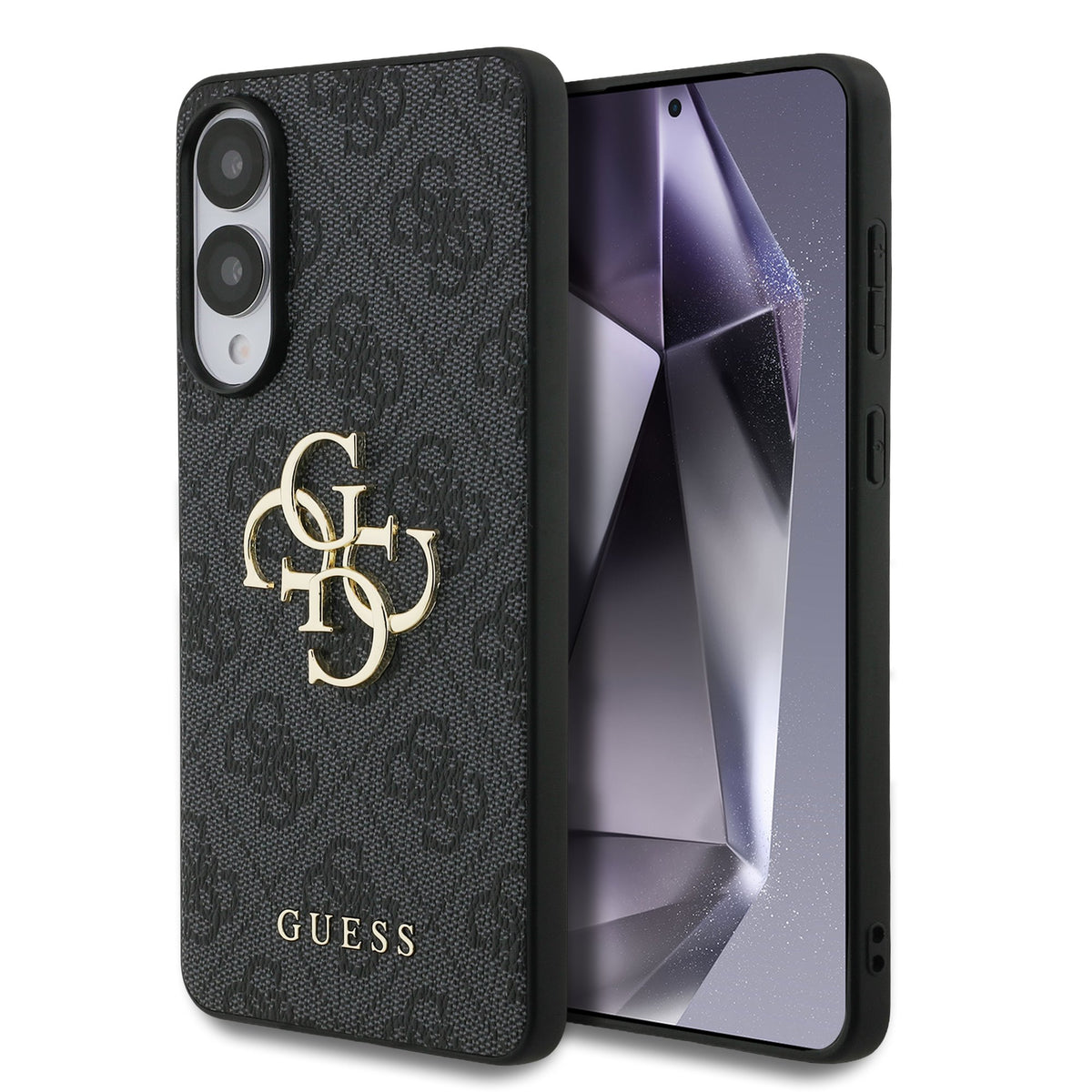 Husa Guess PU 4G Metal Logo pentru Samsung Galaxy S25 Edge Gri