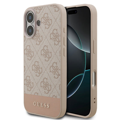 Husa Guess PU 4G Stripe pentru iPhone 17 Roz