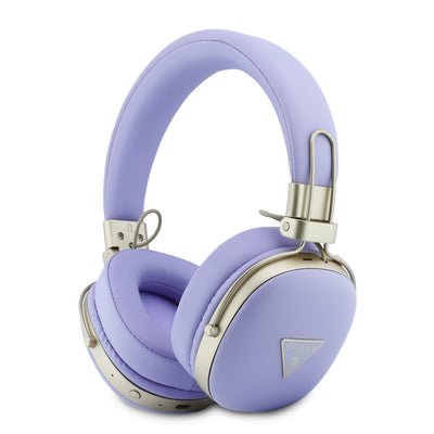 Casti Guess PU Grained Triangle Auriu Metal Logo ENC Wireless Mov