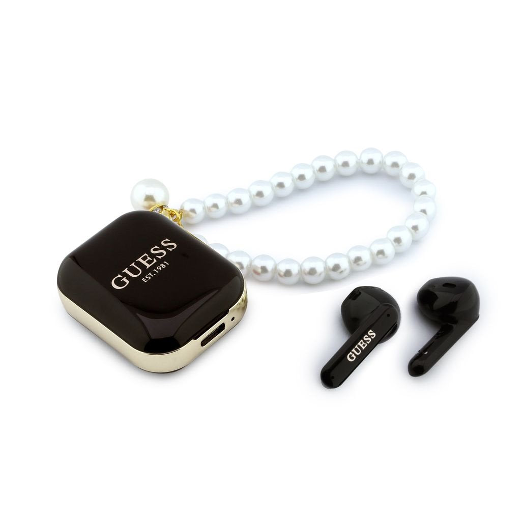 Casti Guess Pearl Curea TWS Wireless Negru