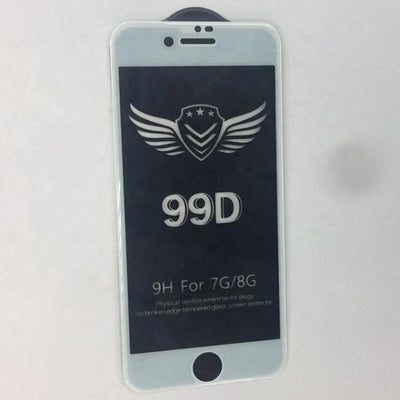 Folie Sticla Securiazata 99D (Bulk) iPhone SE 2020 / iPhone 7 / iPhone 8, Alb