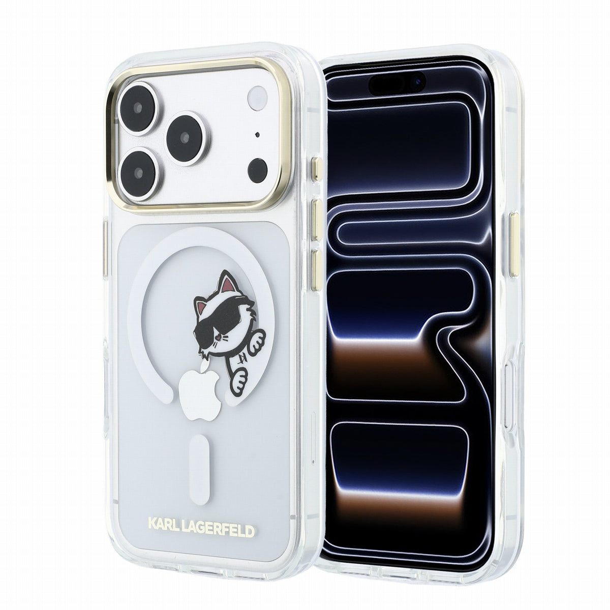 Husa Karl Lagerfeld IML Choupette Peekaboo Magsafe pentru iPhone 18 Pro Transparent