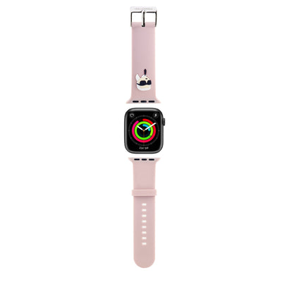 Curea Karl Lagerfeld Karl Head NFT pentru Apple Watch 38/40/41 Roz