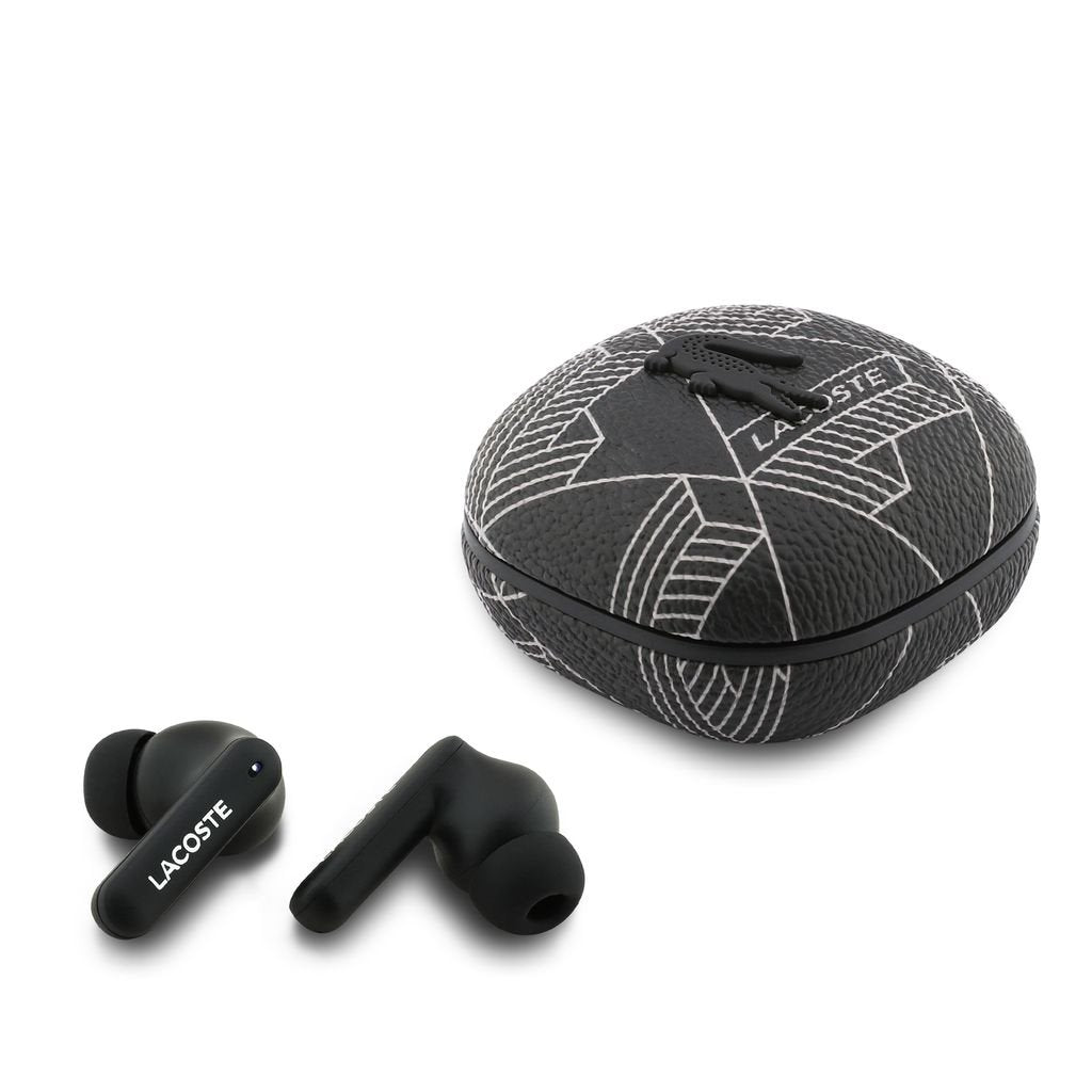 Casti Lacoste Monogram Blend ANC/ENC TWS Wireless Negru