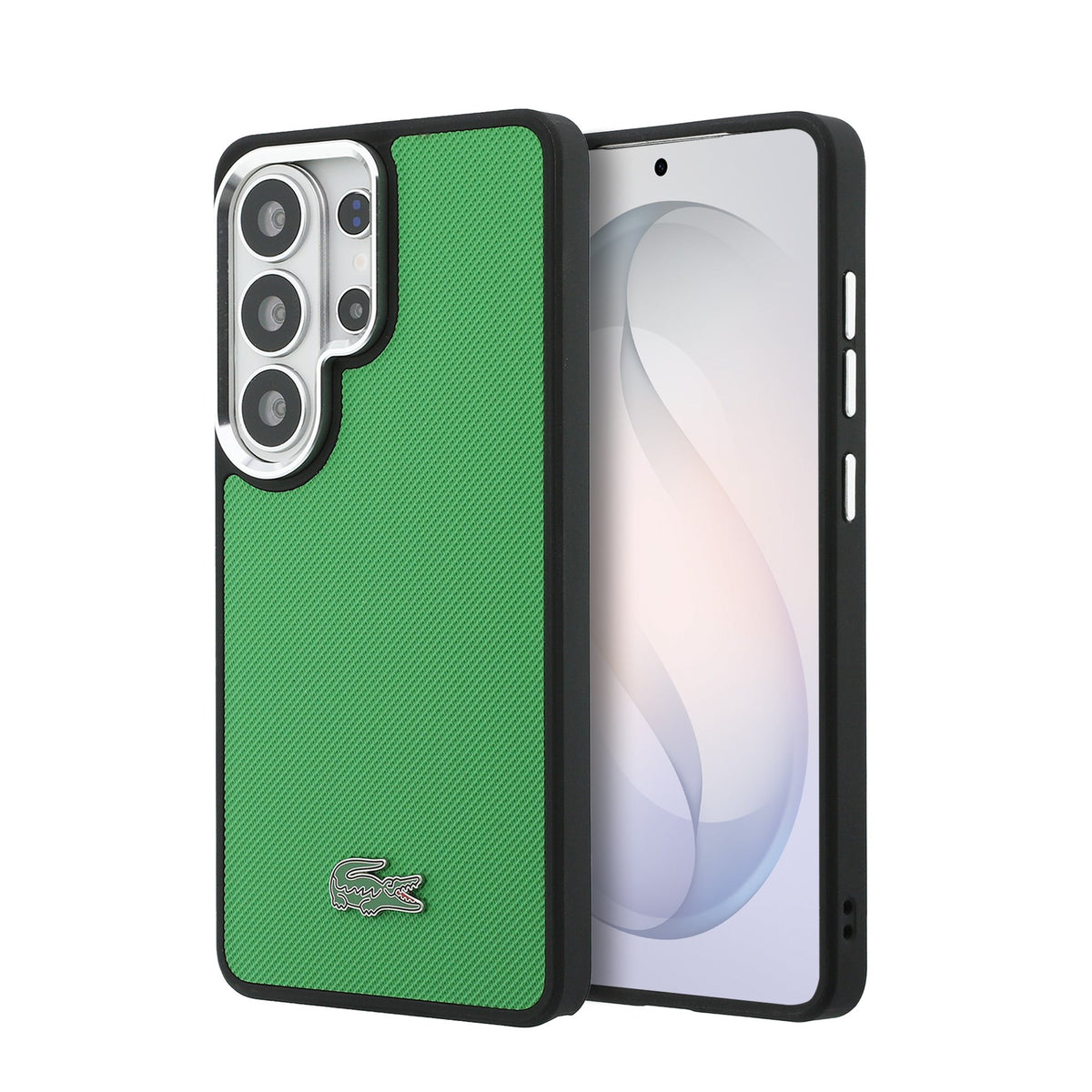 Husa Lacoste Petit Pique Metal Logo Magnetic pentru Samsung Galaxy S26 Ultra Estragon Verde